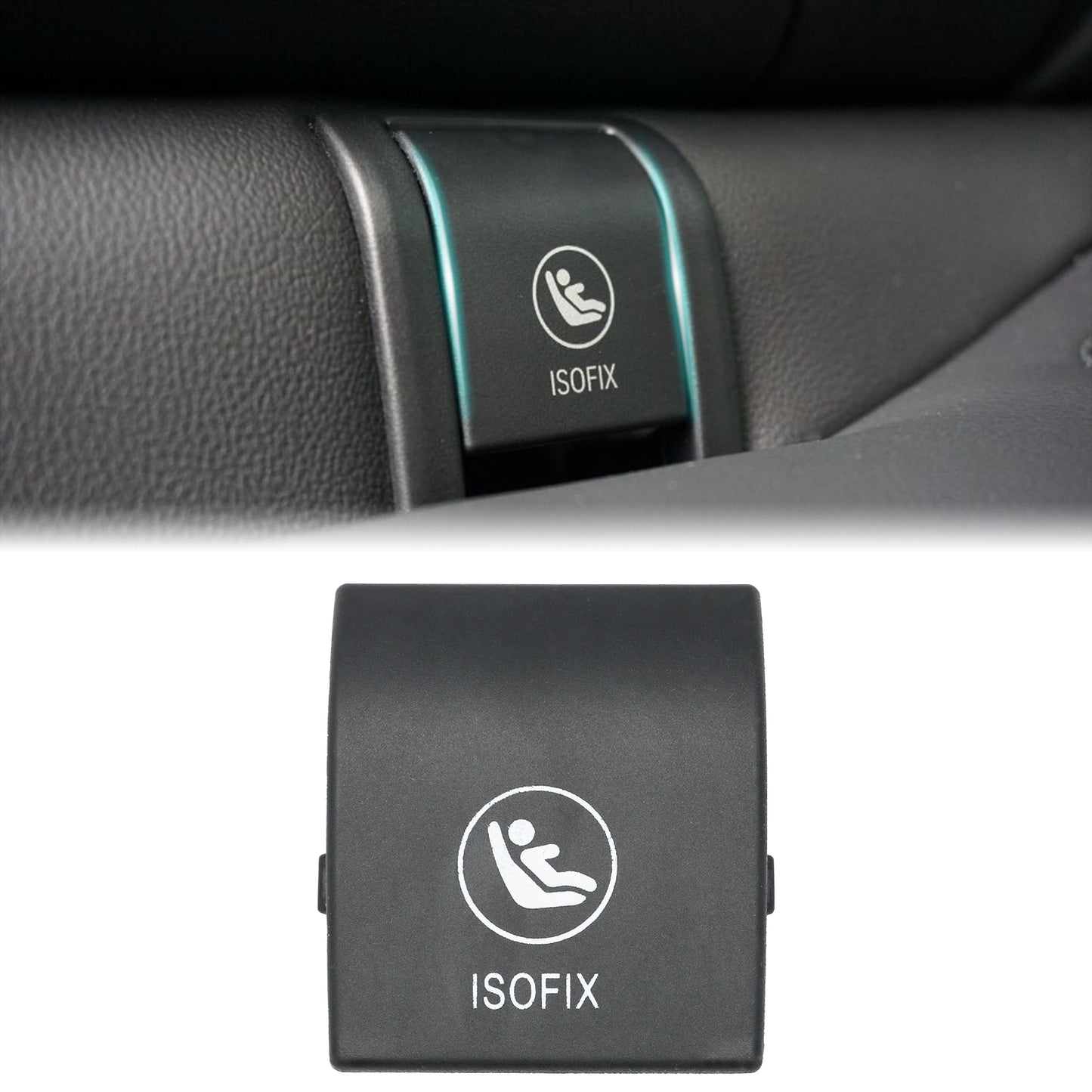 ISOFIX Car Seat Anchor Cover Fit for BMW X5 G05 2019 2020 2021 2022 2023 2024 2025, Rear Row Child Seat Safety Belt Hook Buckle Covers Replacement, 52207499794 52207942147