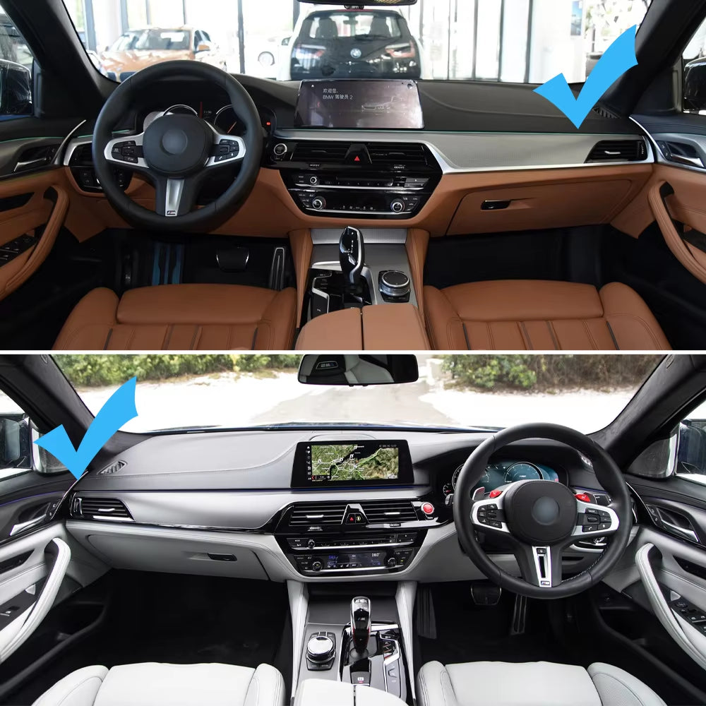 Car Front Rear Left Right Door Handle Inside Cover Trim Replacement For BMW 5 Series G30 G31 G38 F90 2017 2018 2019 2020 2021