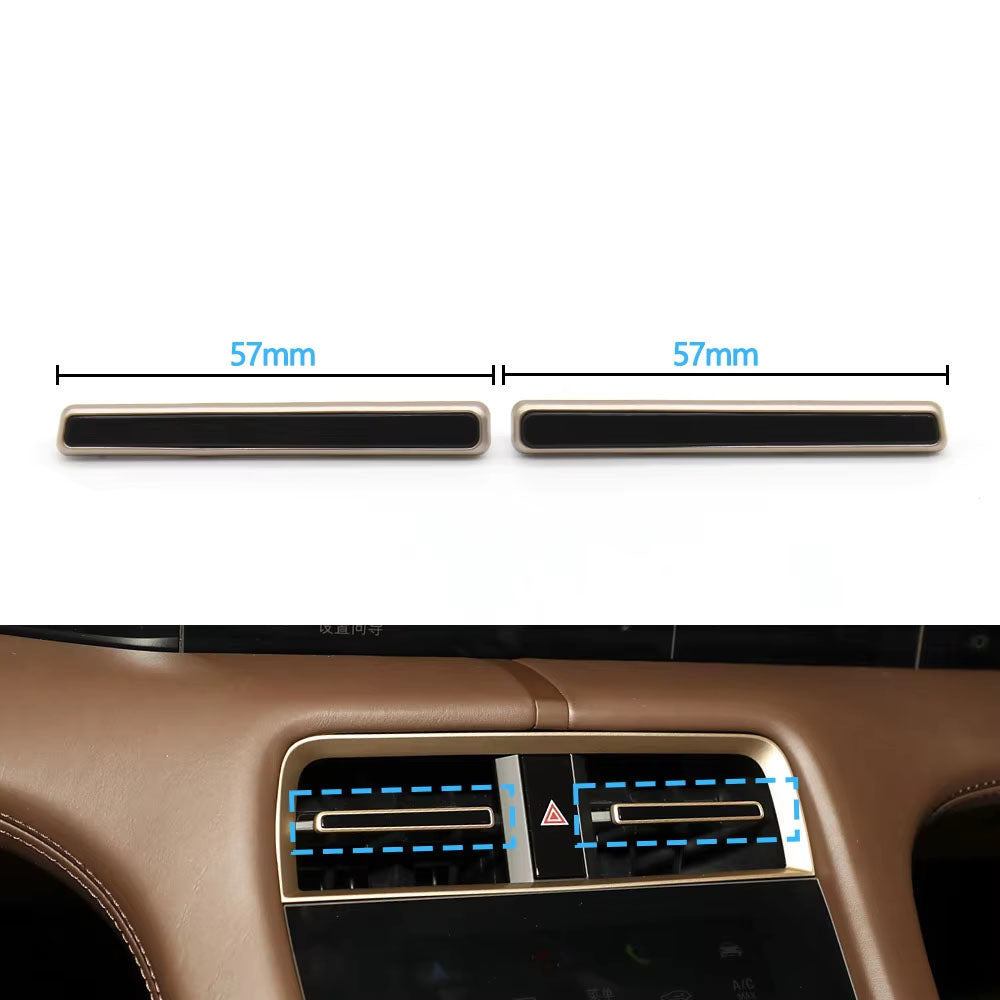 Car Middle Air Conditioning Central AC Vent Grille Air Vent Trim Strip For Porsche Taycan 9J1 2019 2020 2021 2022 2023
