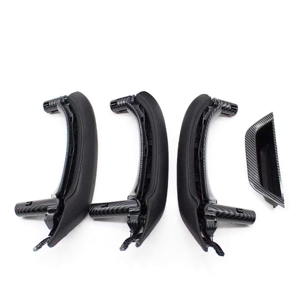 LHD RHD Interior Passenger Doors Pull Handle with Leather Outer Cover For BMW X5 X6 E70 E71 E72