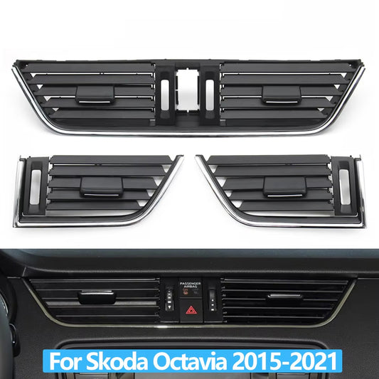 Car Middle Left Right Air Vent Central AC Vent Grille Panel Cover For Skoda Octavia 3 A7 5E MK3 2015-2021 5E0820951C,5E0820951D