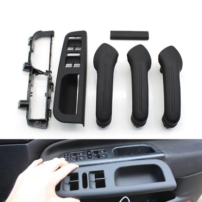 LHD Car Front Rear Left Right Black Door Pull Grab Handle For VW Bora Golf 4 MK4 Jetta 1999 2000 2001 2002 2003 2004