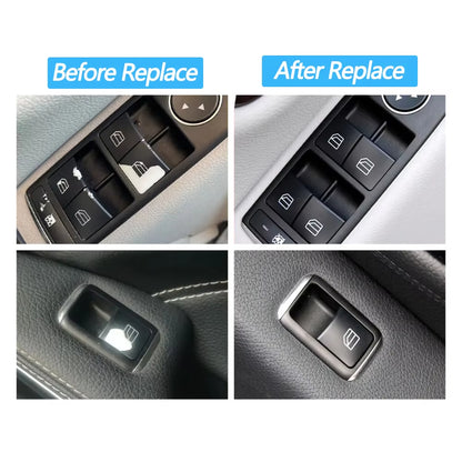Car Window Switch Button Cover Cap Replacement For Mercedes Benz A B C E GLK GLA CLA W176 W246 W204 W212 X204 W156 W117