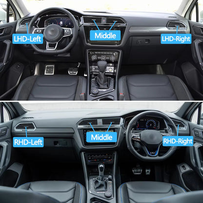 Car Front Air Conditioning AC Vent Toggle Piece Outlet Card Clip Wind Direction Plectrum Knob For VW Volkswagen Tiguan 2017-2022