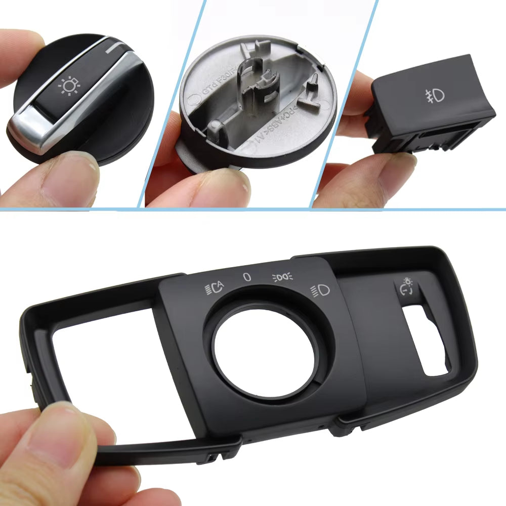 HeadLamp Rotary Foglight Button Headlight Switch Cover Panel For BMW 1 2 3 4 Series F20 F45 F30 F31 61319265300