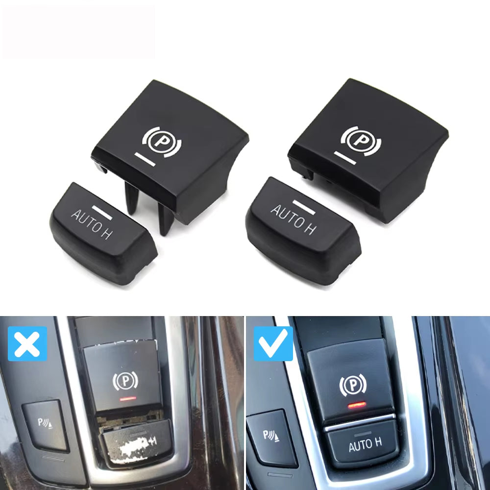 Car Handbrake Parking Brake P Button AUTO Switch Cover For BMW M5 F01 F02 F07 F10 F11 F12 F15 F16 F25 F26 61312822518
