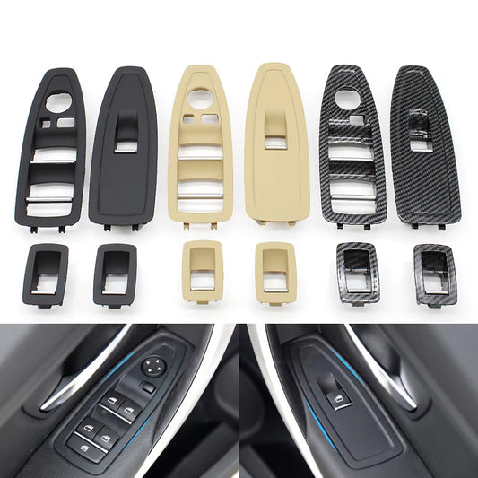 LHD RHD Car Interior Door Window Lift Switch Cover Trim For BMW 1 3 Series F20 F30 F31 F34 F35 318i 320i 330i 335i