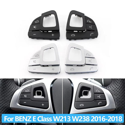 Car Multifunction Steering Wheel Left Right Volume Control Switch Button Cover For Mercedes Benz E Class W213 Sedan W238 Coupe