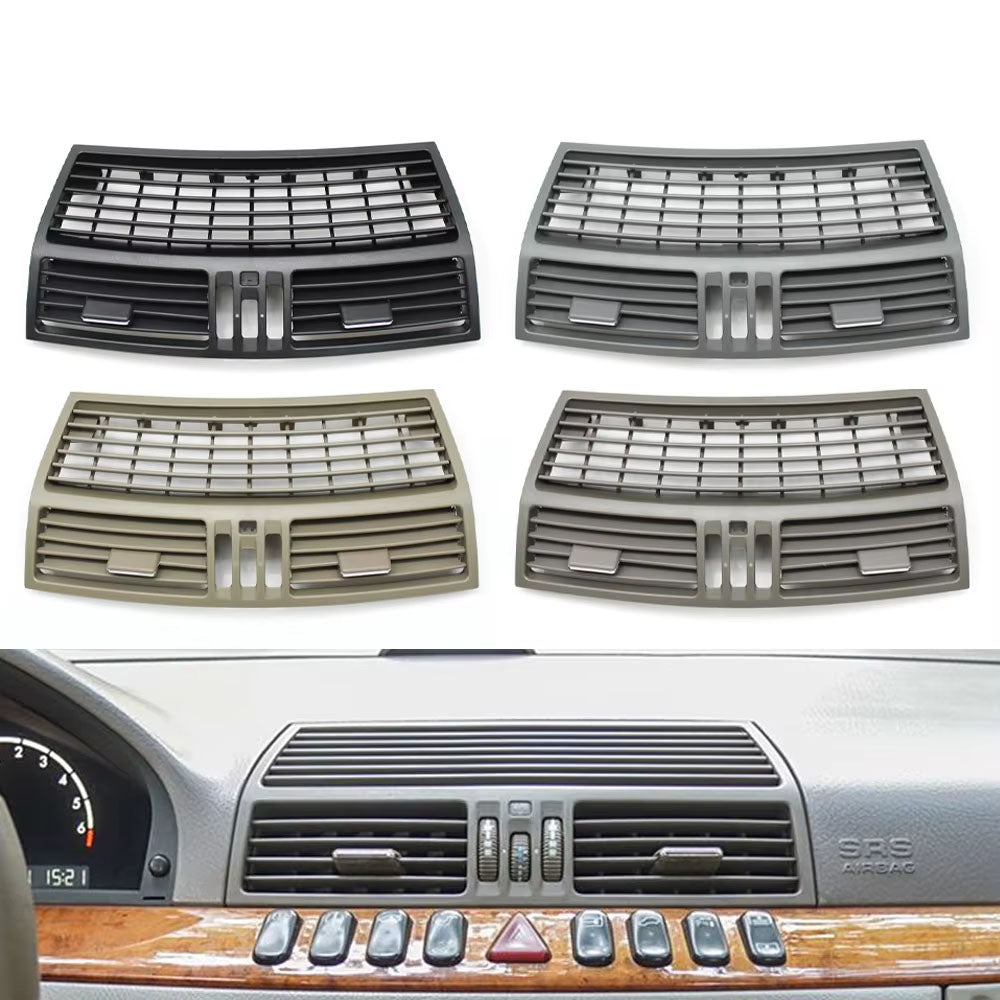 Car Front Dashboard Middle AC Vent Central Air Vent Grille Panel Cover For Mercedes Benz S Class W220 S300 S350 S500 1998-2005