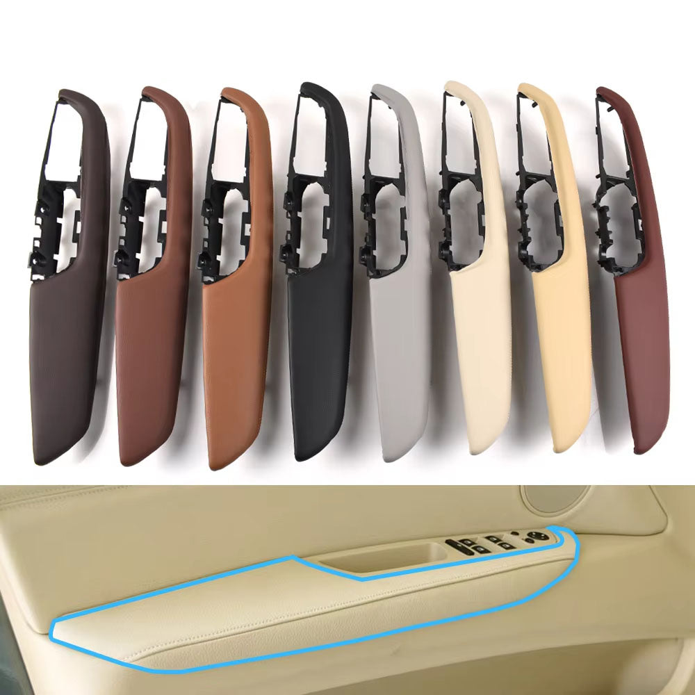 LHD Front Left Interior Door Handle Armrest Outer Frame Panel Replacement For BMW X5 X6 E70 E71 E72 2007-2013