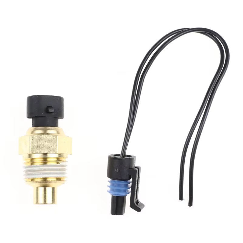New 5055401 Q21-1002 Temp Temperature Sending Sensor With Plug For Peterbilt 379 Kenworth T600 T660 T800 Q211002 505-5401
