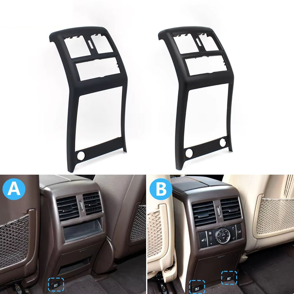 Car Rear Center Console Air Conditioning Air Vent Outlet Surface Frame Cover Trim For Mercedes Benz ML GL GLE GLS W166 W292