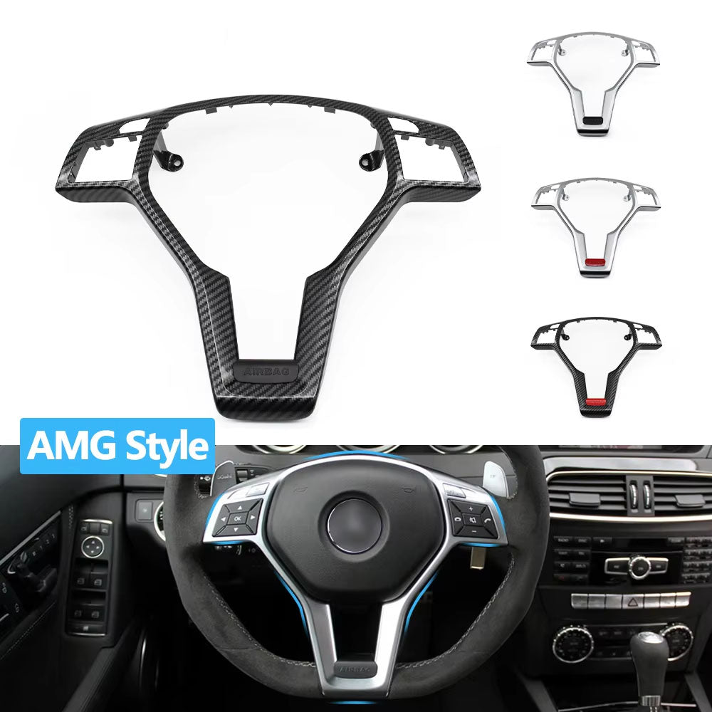 Car Steering Wheel Frame Trim Cover For Mercedes Benz AMG Style A B C E GLK GLA CLA CLS Class W176 W246 W204 W212 W156 W117