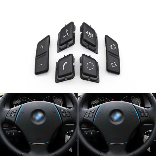 Car Steering Wheel Button Control Switch Cover Replacement For BMW 3 Series X1 E90 E91 E92 E93 E84 61316959893 61316959894