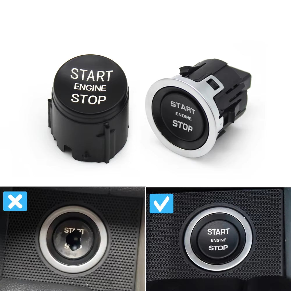 Original Black Car Start Stop Engine Button Ignition Switch Cover For Landrover Range Rover Sport EVOQUE Discovery LR094038