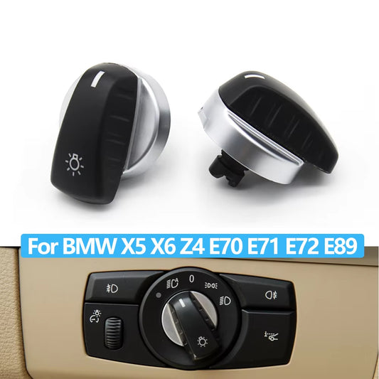 Car Head Lamp Headlight Rotary Switch Knob Button For BMW X5 X6 Z4 E70 E71 E72 E89 2007-2013