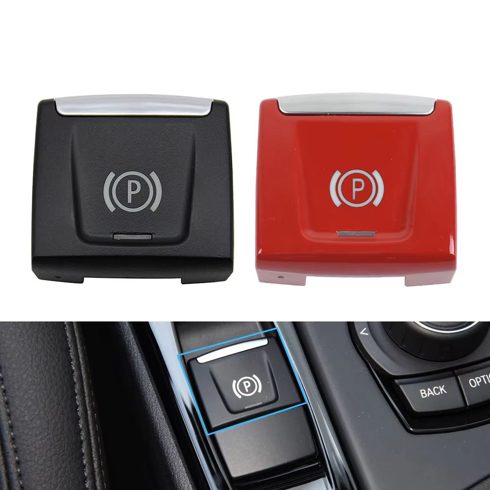 Black Red Electronic Parking Brake Switch Button Replacement For BMW X1 F48 F49 X2 F39 2 Series F45 F46