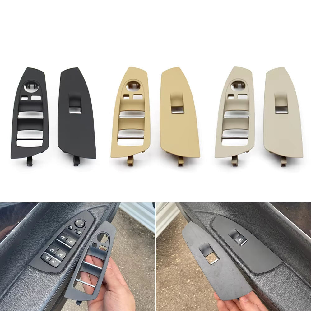 LHD Car Front Door Window Control Switch Outer Frame Panel Trim Cover For BMW 7 Series F01 F02 730 735 740 745 750 760