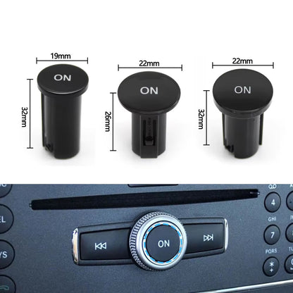 Car Front Console Radio CD Player Button Knob ON Button Switch Cap For Mercedes Benz W204 X204 W212 W207 W218 W166 W156 W172