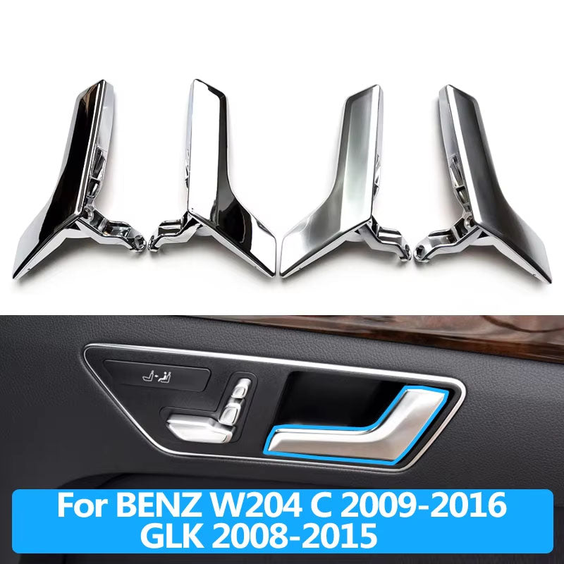 2pcs/4pcs Set Interior Chrome Opening Door Pull Handle For Mercedes Benz W204 C Class C180 C200 C300,GLK250,GLK300,GLK350