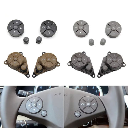 Car Steering Wheel Control Buttons Cover For Mercedes Benz C GLK E Class W204 W207 W212 2048210351