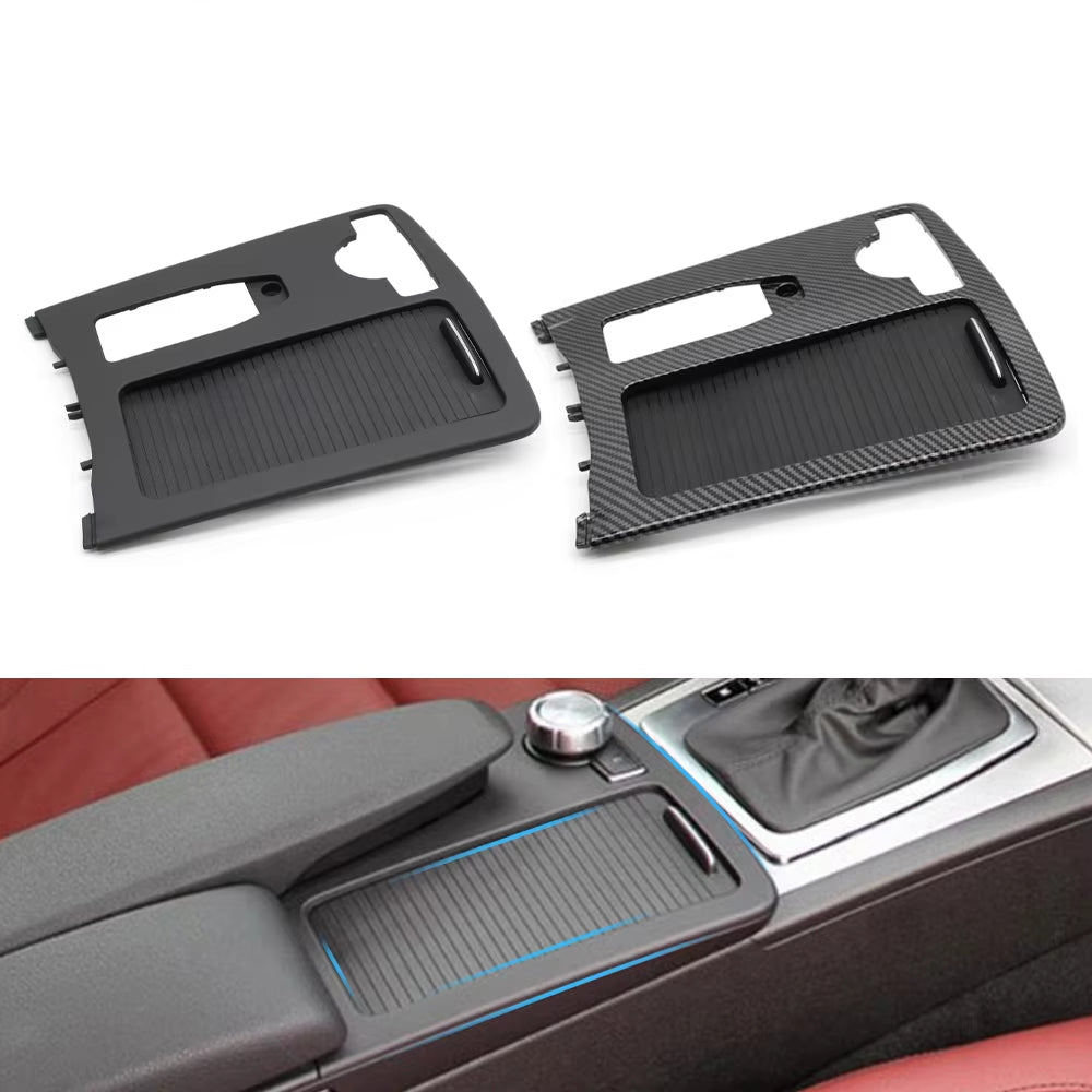 Car Central Armrest Drink Cup Holder Roller Shutter Frame Panel For Mercedes Benz W204 C C180 C200 C220 E W207 W212 E260 E300