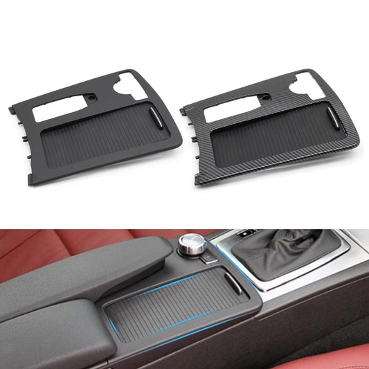 Car Central Armrest Drink Cup Holder Roller Shutter Frame Panel For Mercedes Benz W204 C C180 C200 C220 E W207 W212 E260 E300