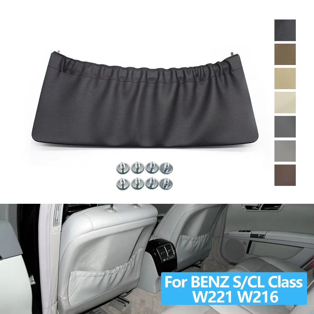 Car Left Right Leather Seat Backrest Pocket Storage For Mercedes BENZ S CL Class W221 W216 S300 S350 S400 S500 CL600 2219101339