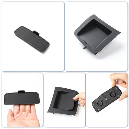 For Volvo XC60 XC90 V90 S60L S90L Rear Armrest Storage Tray Water Cup Rubber Bottom Pad Anti Slip Trim Mat Accessories 31389183