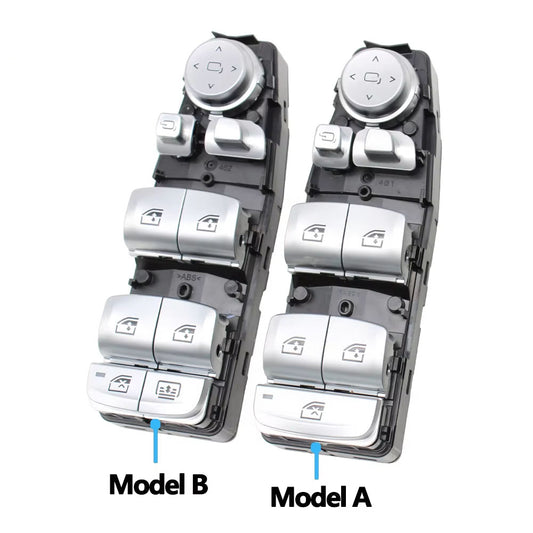 Silver Chrome Master Window Lifter Switch Control Button Regulator For BMW 3 5 7 X5 X6 F30 F35 F25 F26 F07 F10 F18 F01 F02