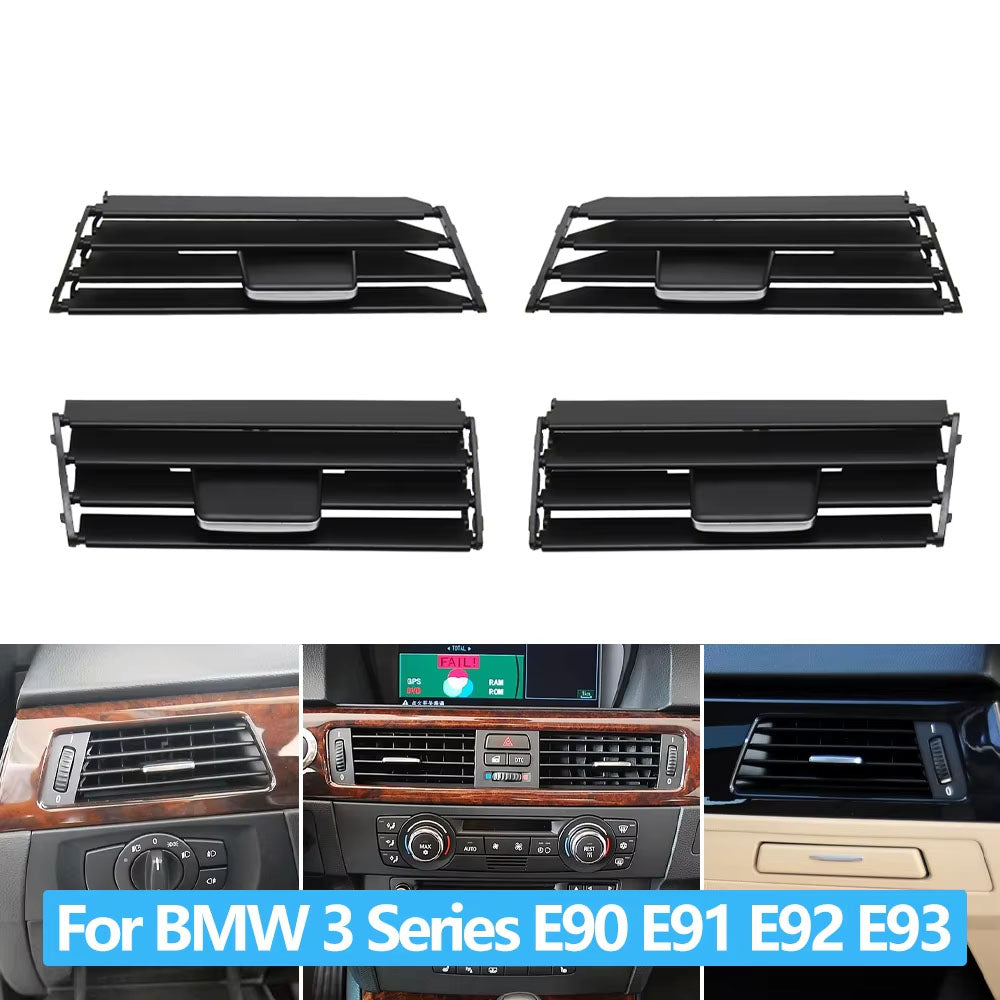 Car Front Dashboard Air Conditioning AC Vent Outlet Grille Repair Kit For BMW 3 Series E90 E91 E92 E93 318i 320i 325i 2005-2012