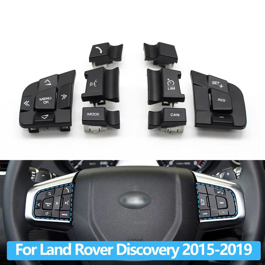 Car Steering Wheel Button Multi-function Control Switch Buttons Cover For Land Rover Discovery Sport 2015-2019