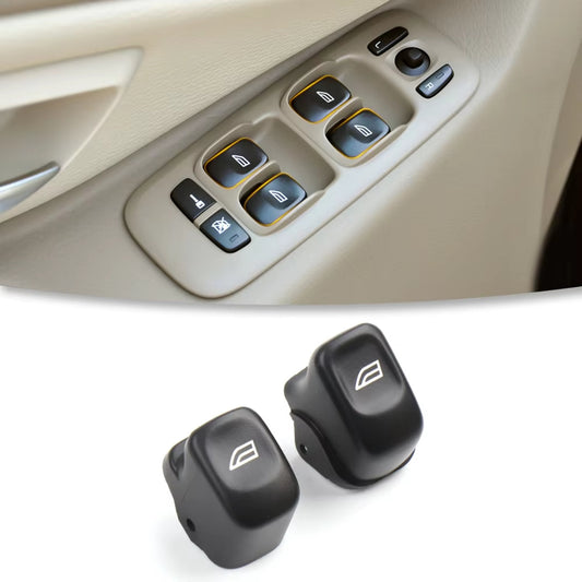 31295164 For Volvo V70 XC70 S80 S60 XC90 Black Regulator Button Cover Front Rear Window Glass Lifter Switch Button Cap