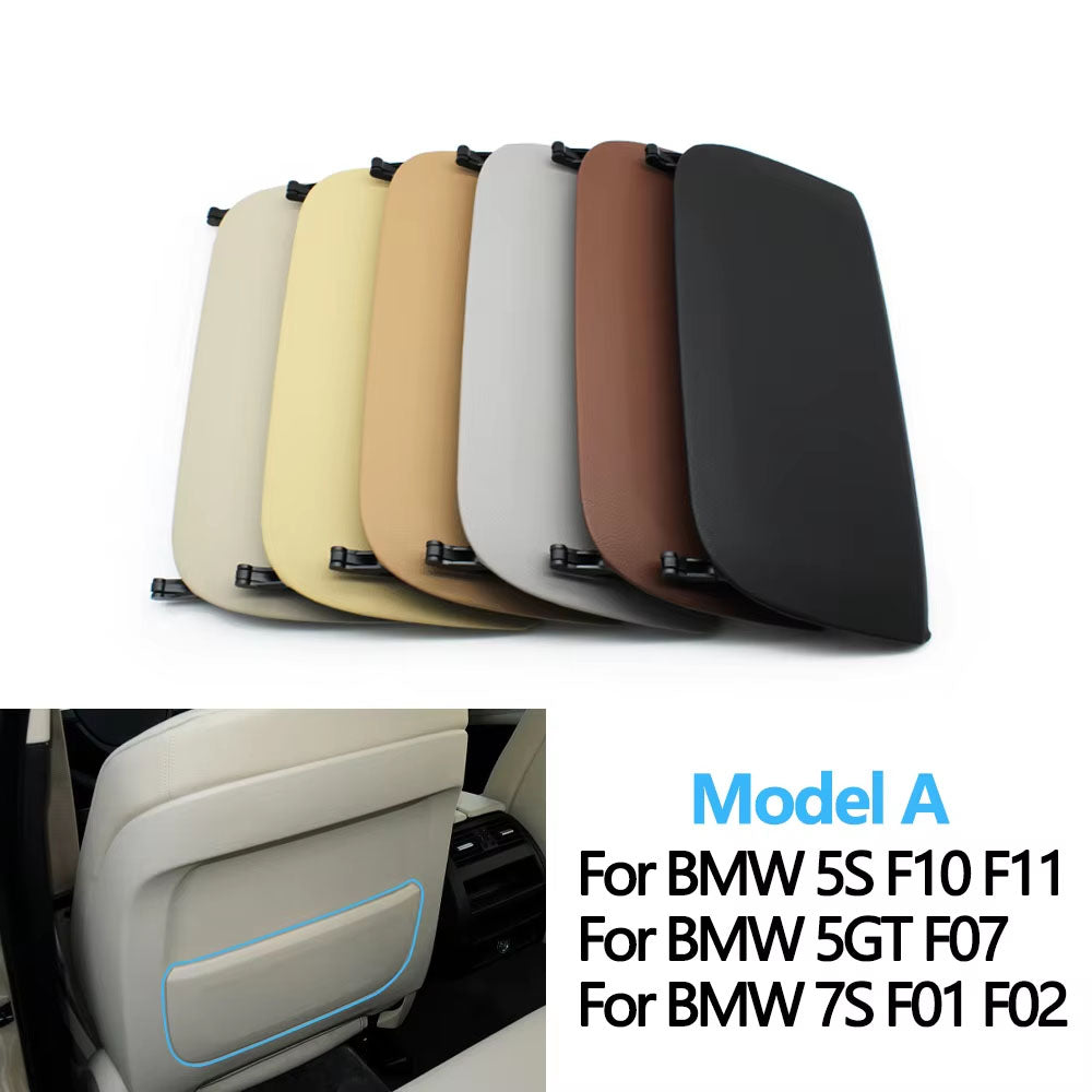 Interior Car Front Seat Leather Backrest Storage Panel Cover For BMW 5 7 GT Series F10 F11 F18 F01 F02 F07 520 523 525 530 730