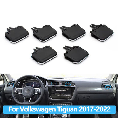 Car Front Air Conditioning AC Vent Grille Air Outlet Tab Clip Paddle Adjust Repair Kit For VW Volkswagen Tiguan 2017-2022