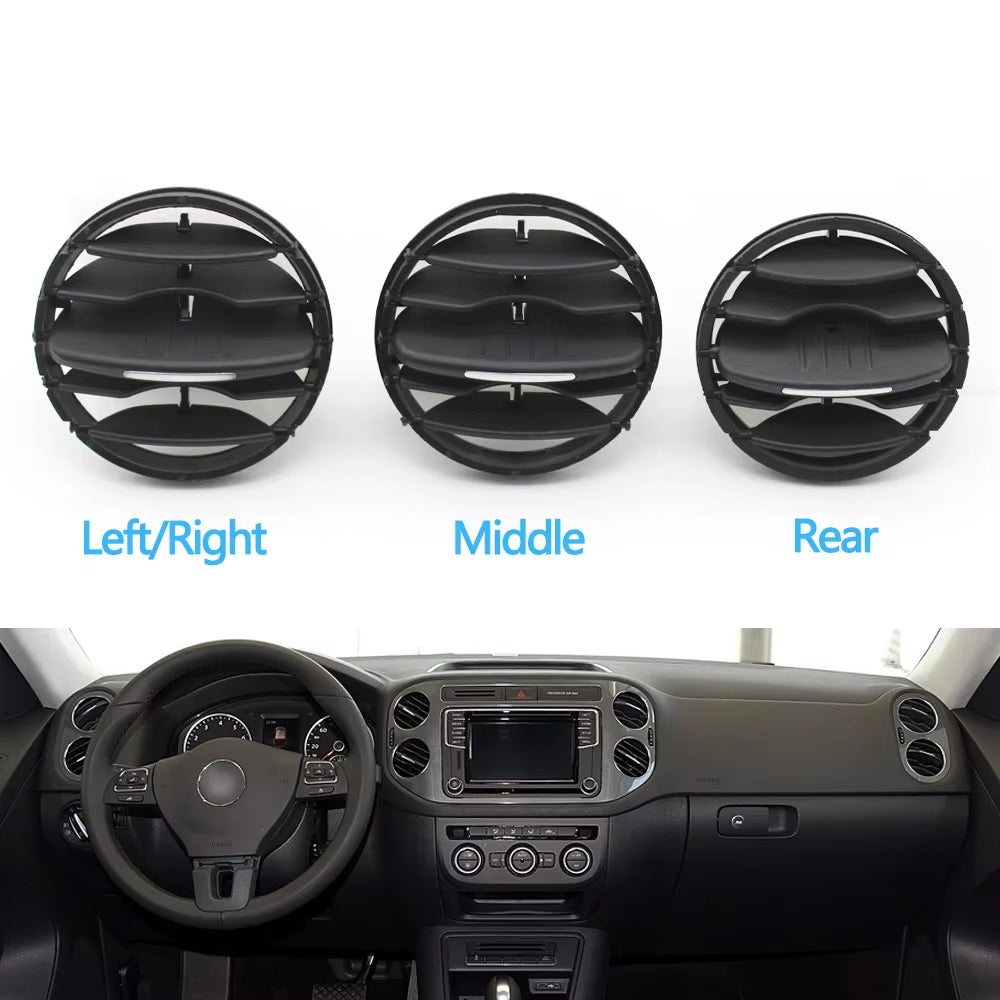 1/2PCS Car Front Rear Air Conditioning AC Vent Grille Air Vent Cover For VW Volkswagen Tiguan 2010 2011 2012 2013 2014-2017