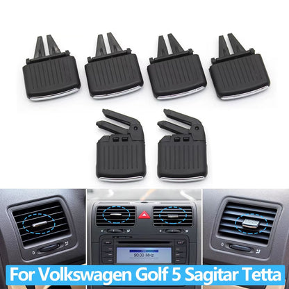 1/2/4PCS Car Front Rear Air Vent Grille AC Tab Clip Slider Repair Kit For Volkswagen Golf 5 Sagitar Jetta 1KD819703