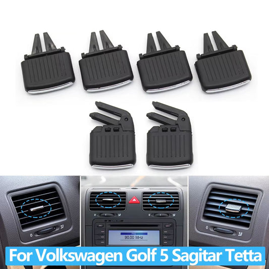 1/2/4PCS Car Front Rear Air Vent Grille AC Tab Clip Slider Repair Kit For Volkswagen Golf 5 Sagitar Jetta 1KD819703