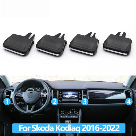 1/2/4PCS Car Front Rear Air Conditioning Outlet AC Vent Tab Clip For Skoda Kodiaq Karoq 56G819701,56G819702,56G820951,56G820952