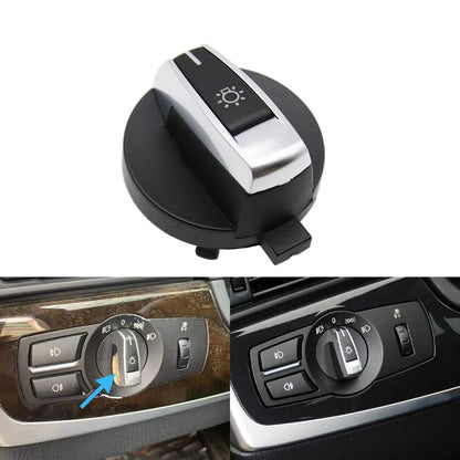 Black Headlight Lamp Switch Rotary Knob Button Cap For BMW 5 5GT 6 7 X3 X4 Series F10 F11 F07 F06 F01 F25 F26 61316803965