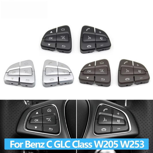 W205 W253 Car Multi-function Steering Wheel Switch Control Buttons Cover For Mercedes Benz C GLC Class 0999050300