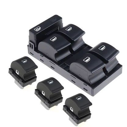 8E0959851B Master Power Window Control Switch Button Car 8E0959855 For Audi A4 S4 B6 B7 R8 TT SEAT EXEO 2003-2008
