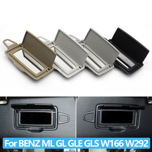 W166 W292 Car Sun Shade Visor Makeup Cosmetic Mirror Cover For Mercedes Benz ML GL GLE GLS Class ML300 ML350 ML400 GL350 GL400