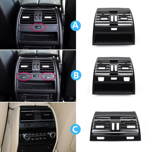 Car Rear Air Conditioning AC Vent Grille Outlet Cover Panel Replacement For BMW 7 Series F01 F02 F04 730 735 740 2009-2016