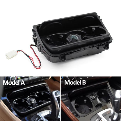 LHD RHD Car Front Center Console Drink Water Cup Holder Assembly For BMW 5 Series F10 F11 F10LCI F11LCI 520 523 525 528 530 535