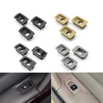 3pcs Front Rear Passenger Door Window Switch Cover Panel Replacement For BMW 3 Series E90 E91 316 318 320 325 328i 2004-2012