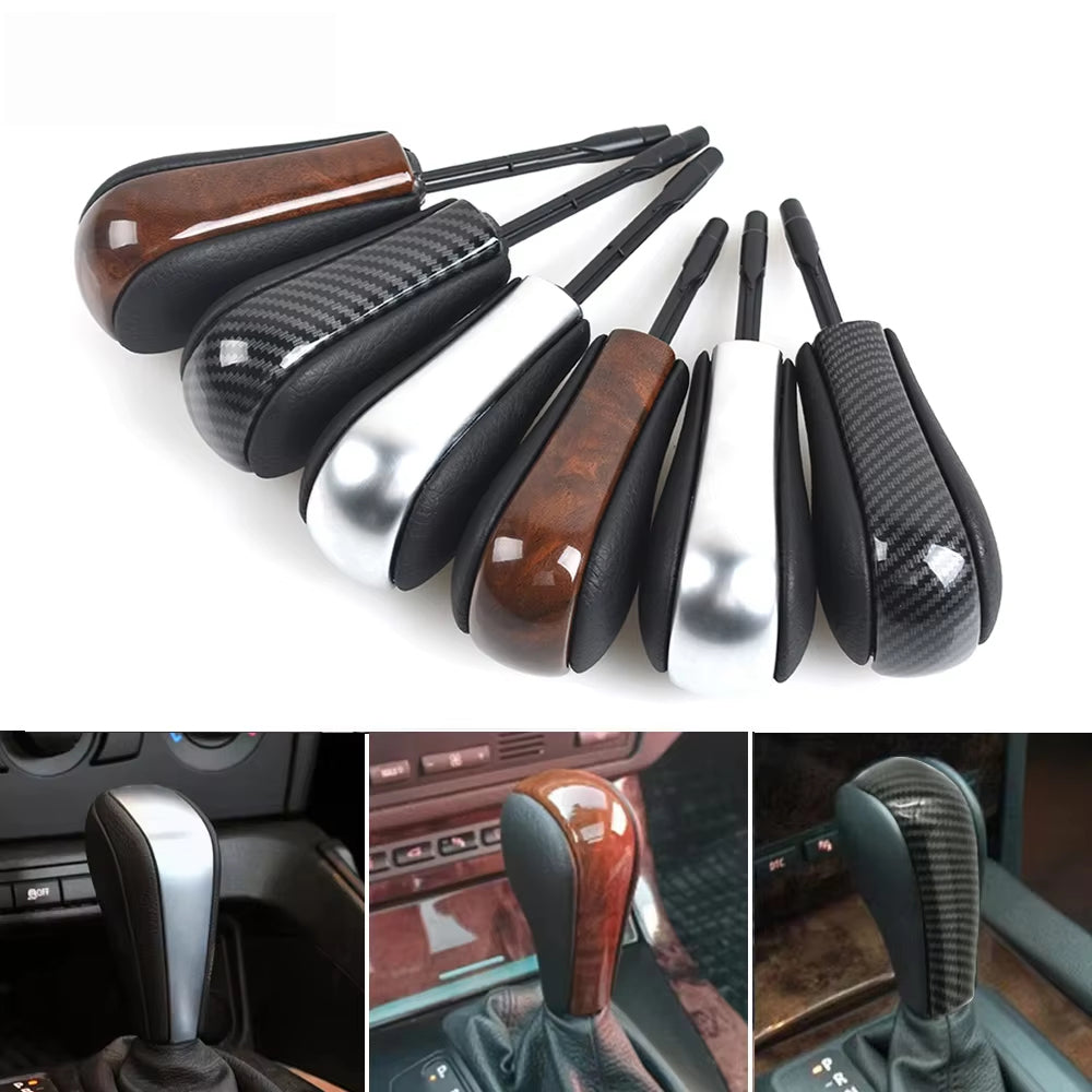 Car Automatic Gear Shift Knob Lever Stick Replacement For BMW 1 3 5 7 X3 X5 Z3 Z4 E81 E82 E85 E90 E91 E46