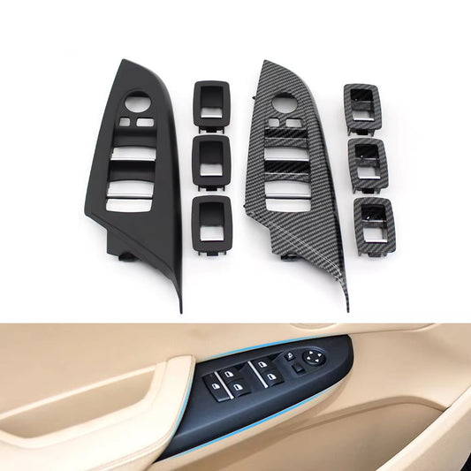 LHD RHD Car Front Rear Door Window Lift Switch Cover Trim Outer Frame Replacement For BMW X3 F25 2011-2017