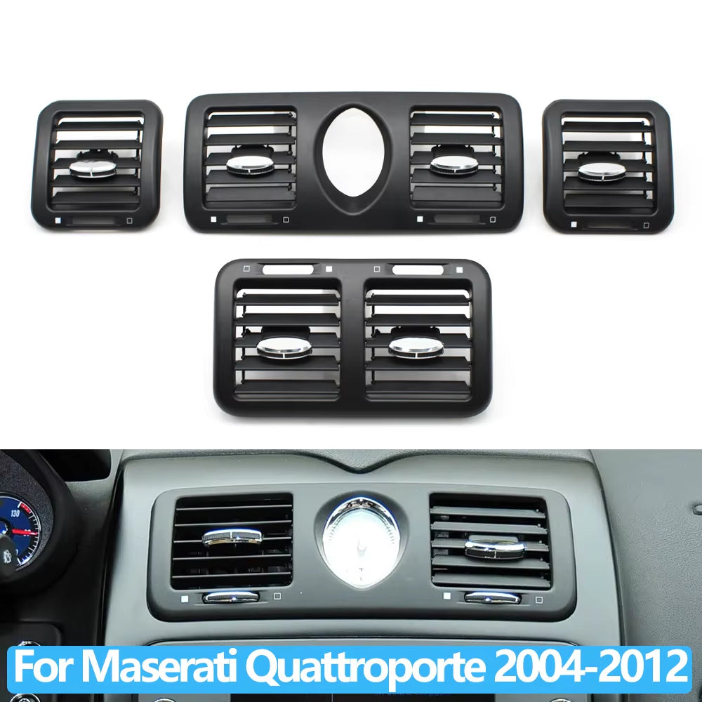 Car Front Rear Center Dashboard Left Right Middle AC Vent Air Vent Panel Cover For Maserati Quattroporte M139 2004-2012