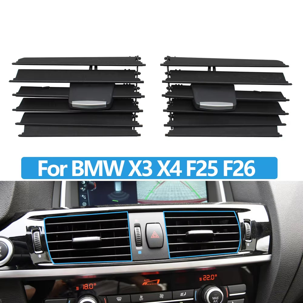 LHD RHD Car Front Middle AC Air Conditioner Vent Outlet Grille Slide Clip Repair Kit Replacement For BMW X3 X4 F25 F26 2011-2018